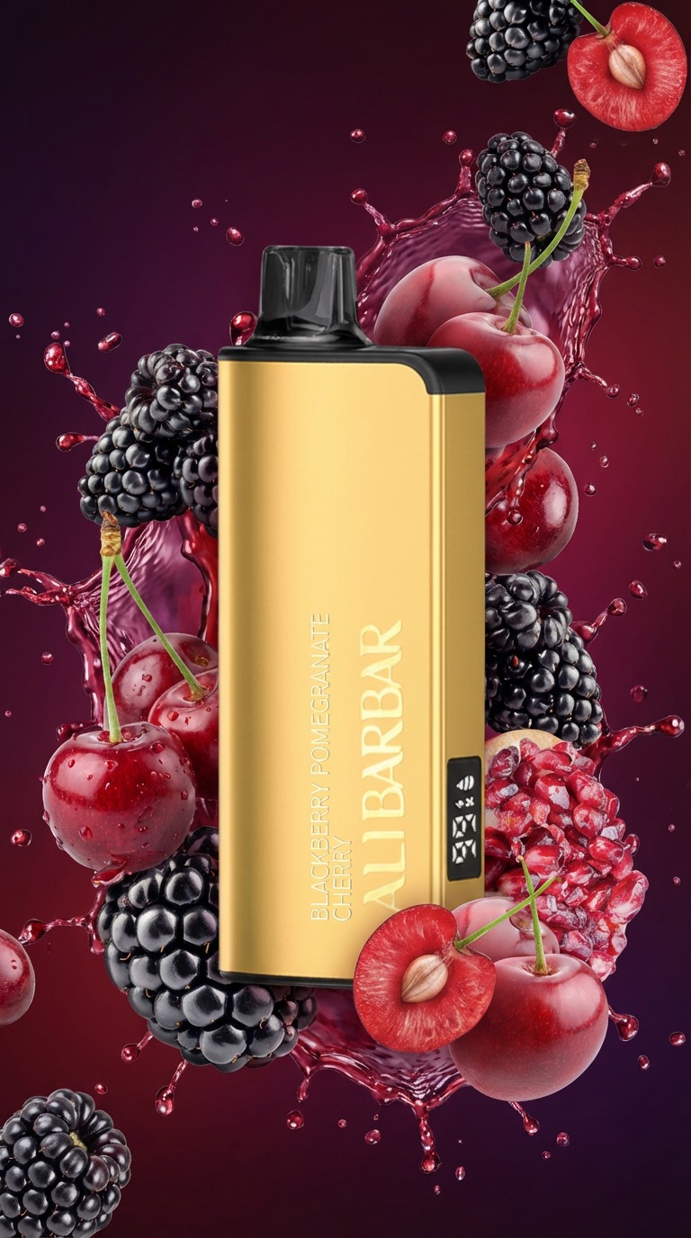 Alibarbar IGOT 9000PUFF - BlackBerry pomegranate cherry