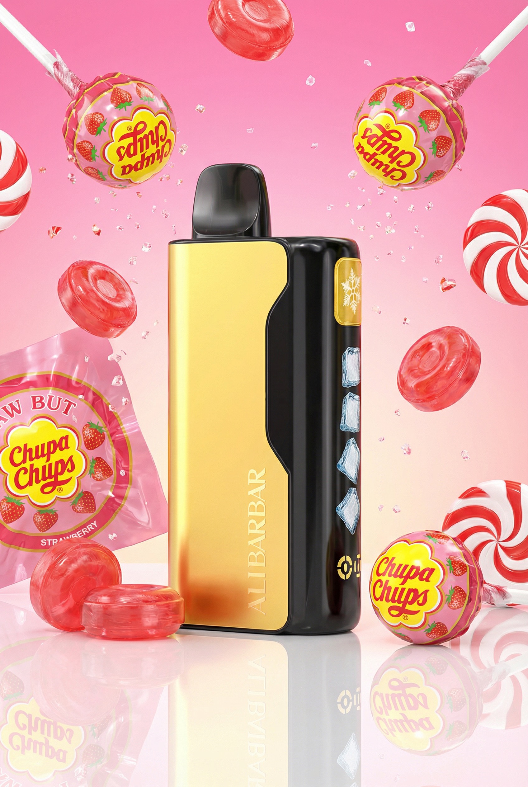 Alibarbar 12K 10 PACK - Chup Chups Strawberry